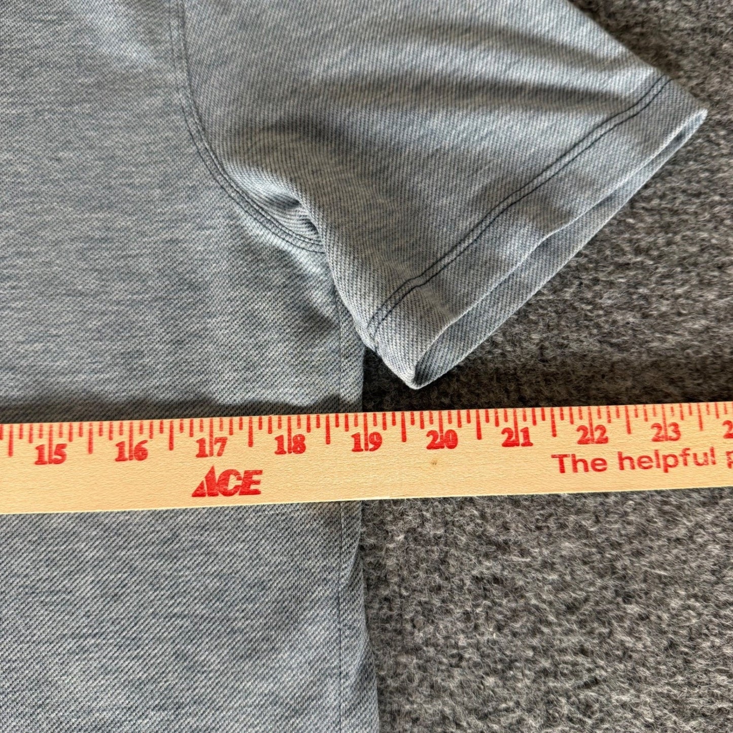 Lululemon Polo Shirt Mens Medium Heather Blue Short Sleeve Performance Stretch