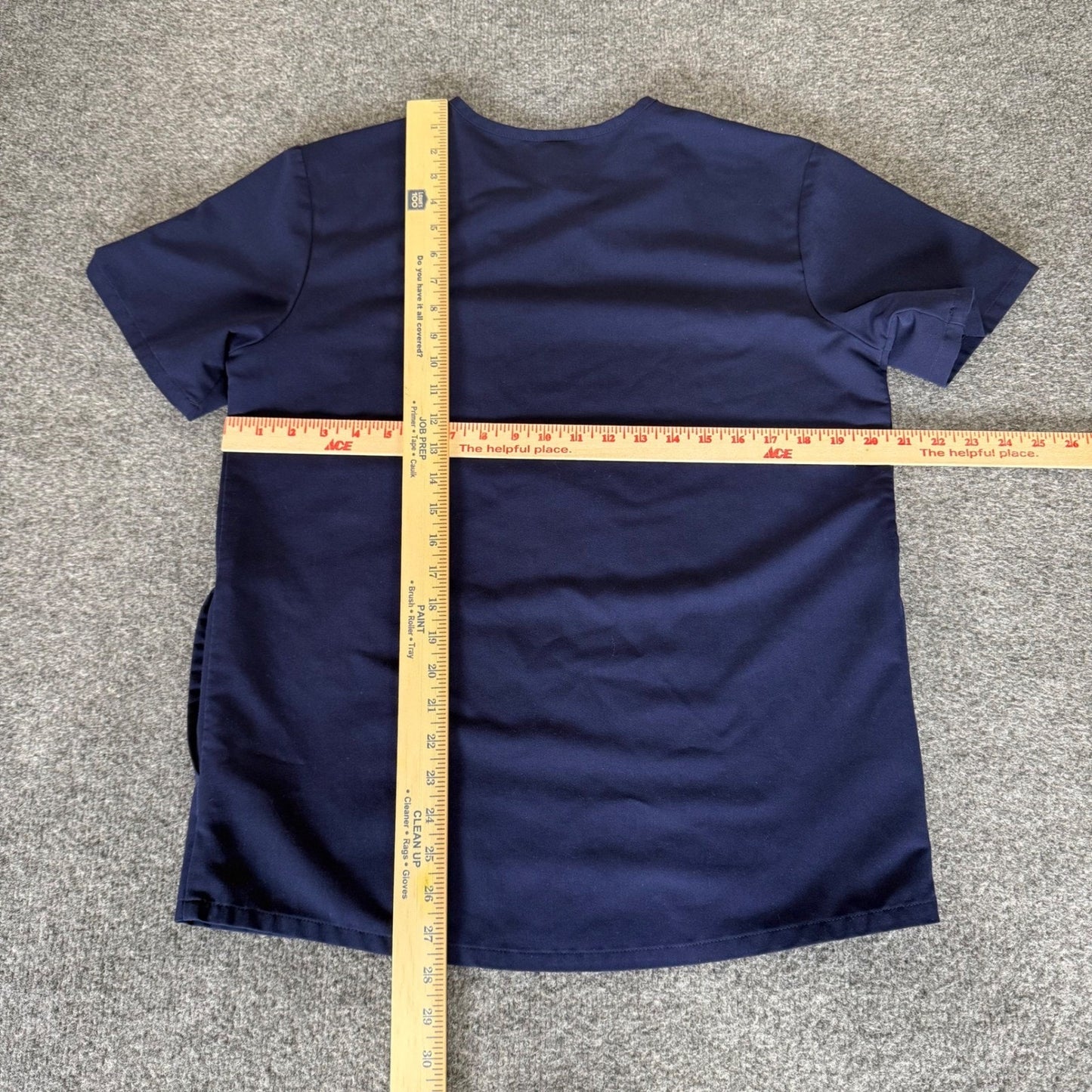 FIGS Mens Chisec Three Pocket Scrub Top Small Navy Blue Medical Nursing Uniform