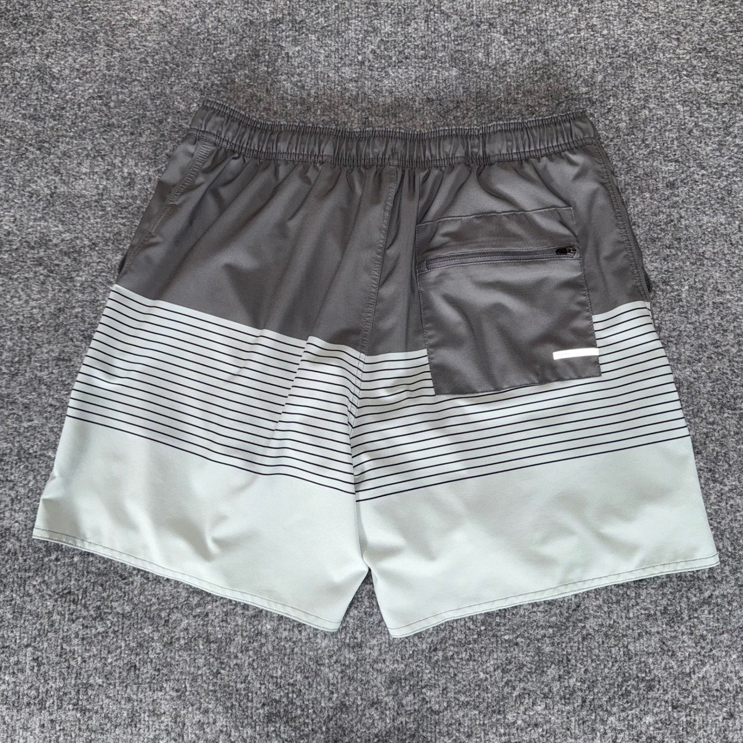 Vuori Trail Shorts Mens 32 Striped Athleisure Lined Stretch Workout Running Gym