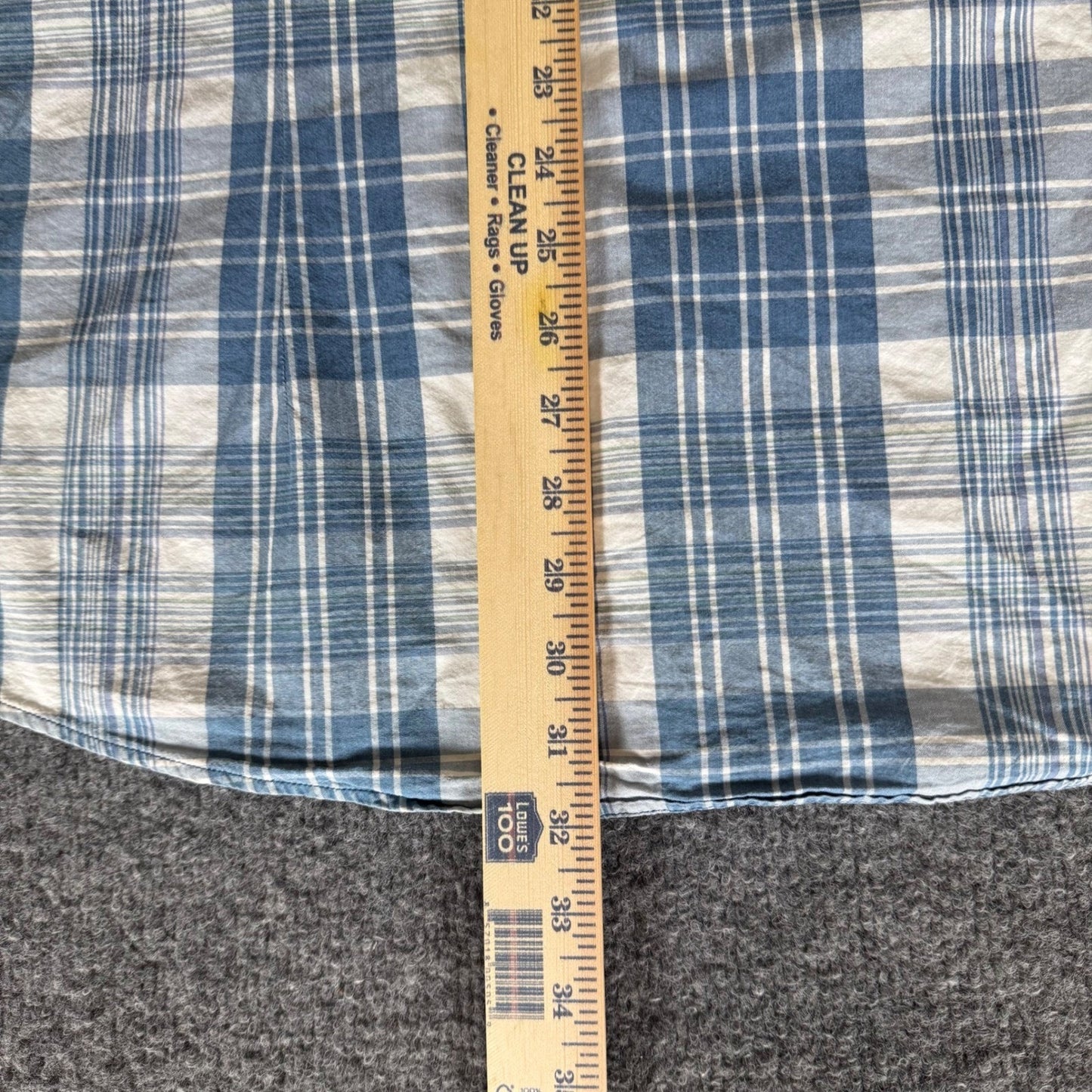 Barbour International Shirt Mens XL Blue Plaid Slim Fit Long Sleeve Button Down