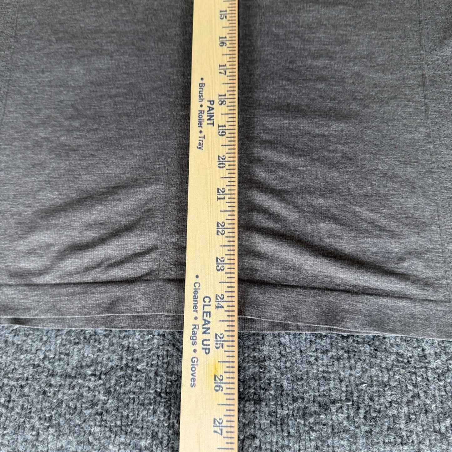 Spanx Active T-Shirt Womens XL Gray Athletic Workout Top Short Sleeve Gym