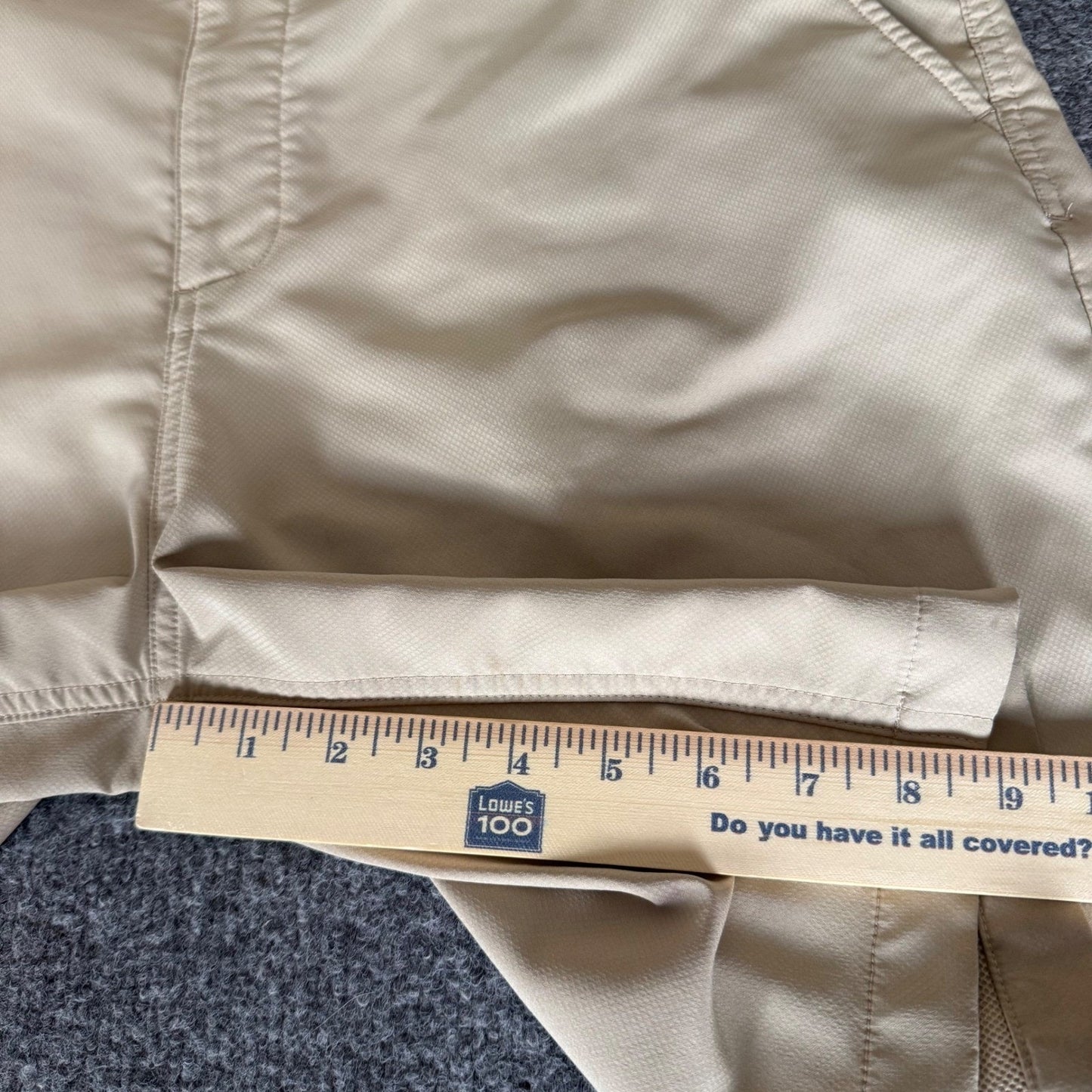 johnnie-O Shorts Mens 36 (37) Beige Golf Casual Stretch Lightweight Performance