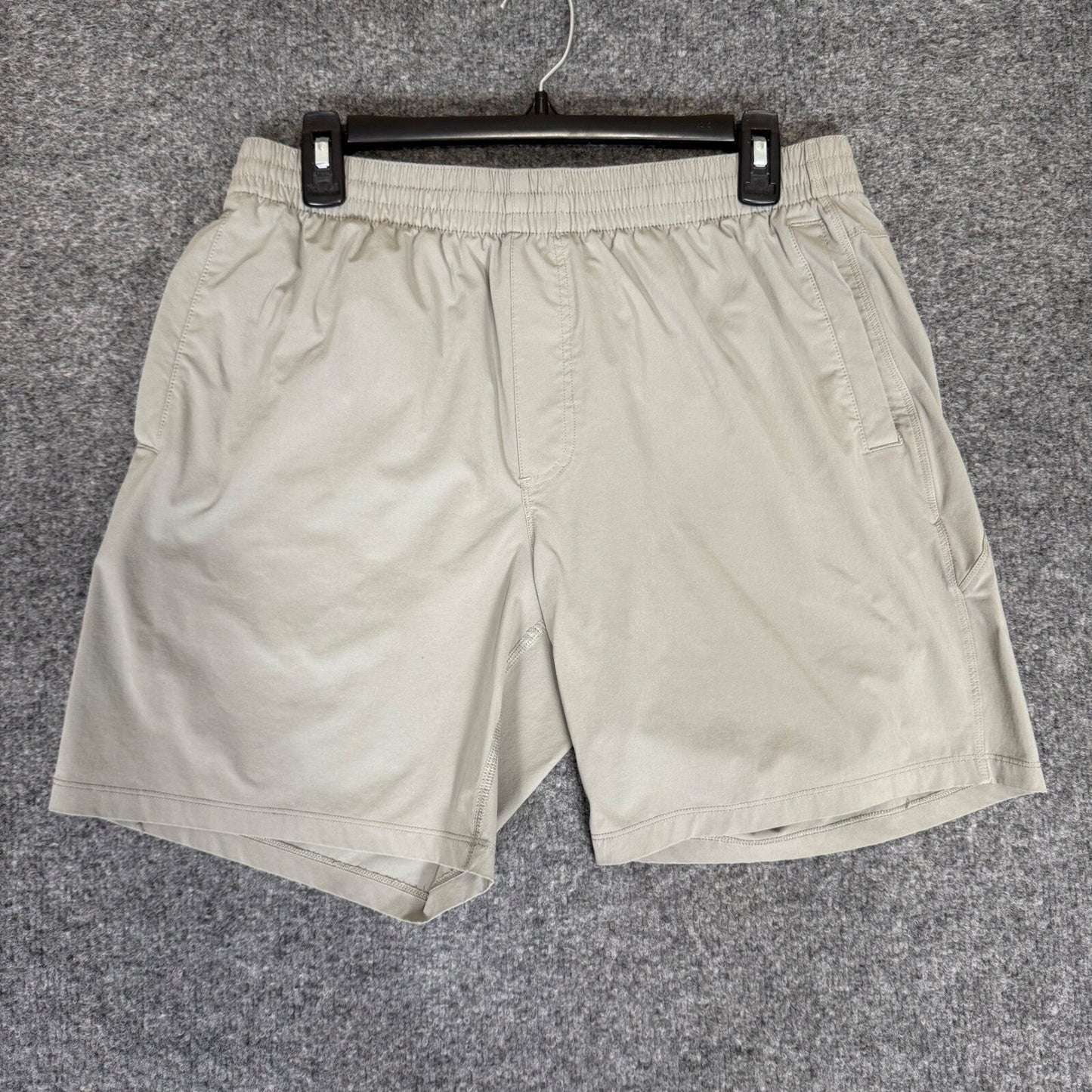 Bearbottom Hybrid Shorts Men's Large 31x7 Gray Elastic Waist Casual Stretch Gym
