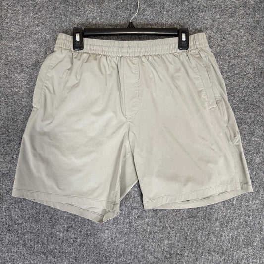 Bearbottom Hybrid Shorts Men's Large 31x7 Gray Elastic Waist Casual Stretch Gym