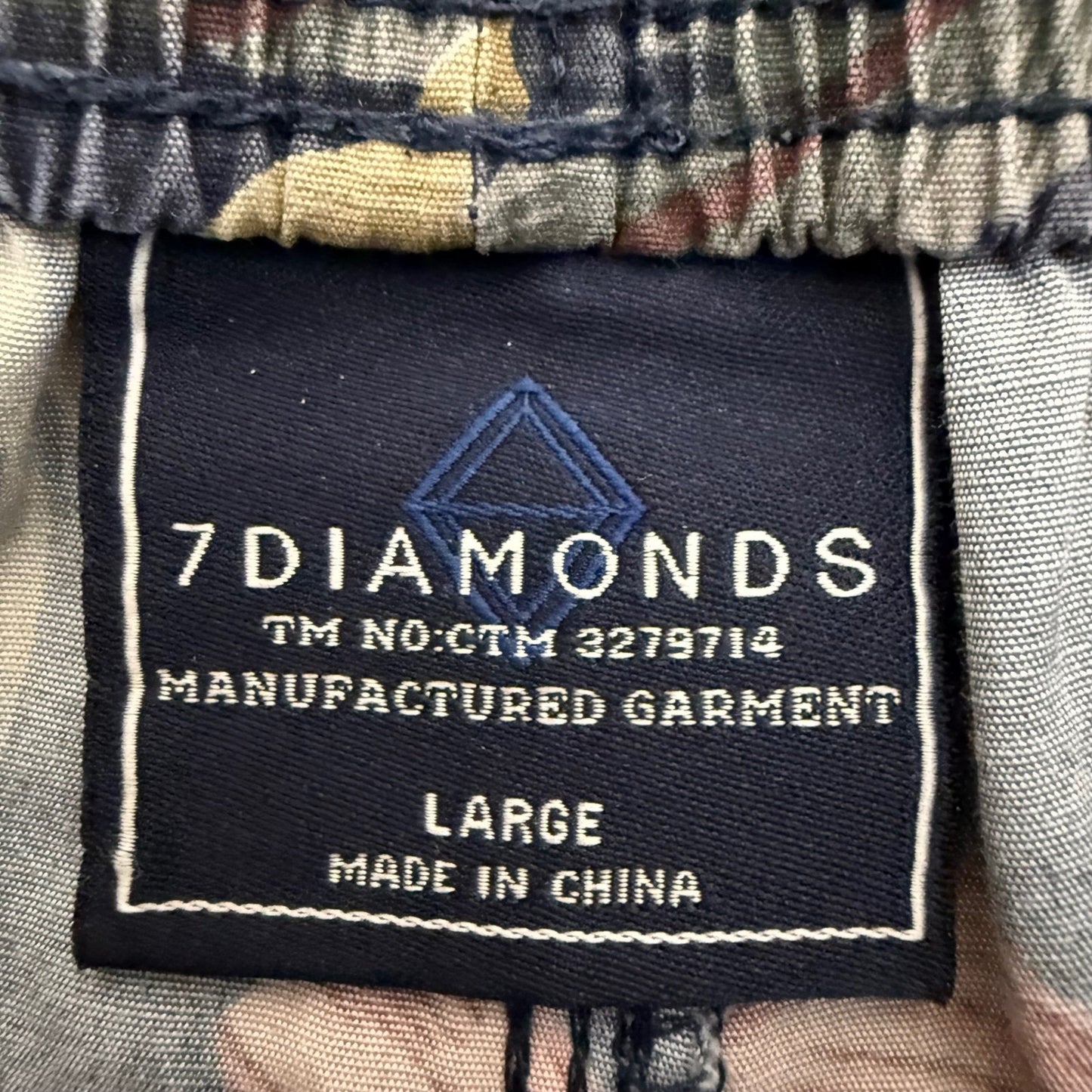 7 Diamonds Mens Floral Shorts Large Casual Summer Lifestyle Modern Suft Beach