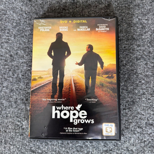 Where Hope Grows DVD Drama Family Inspirational Movie Faith Hope Feel Good Film