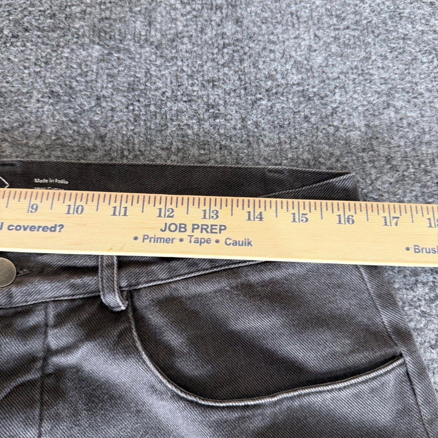 Alex Crane Jeans Mens 32x29 Gray Button Fly Sustainable Minimalist Casual Denim