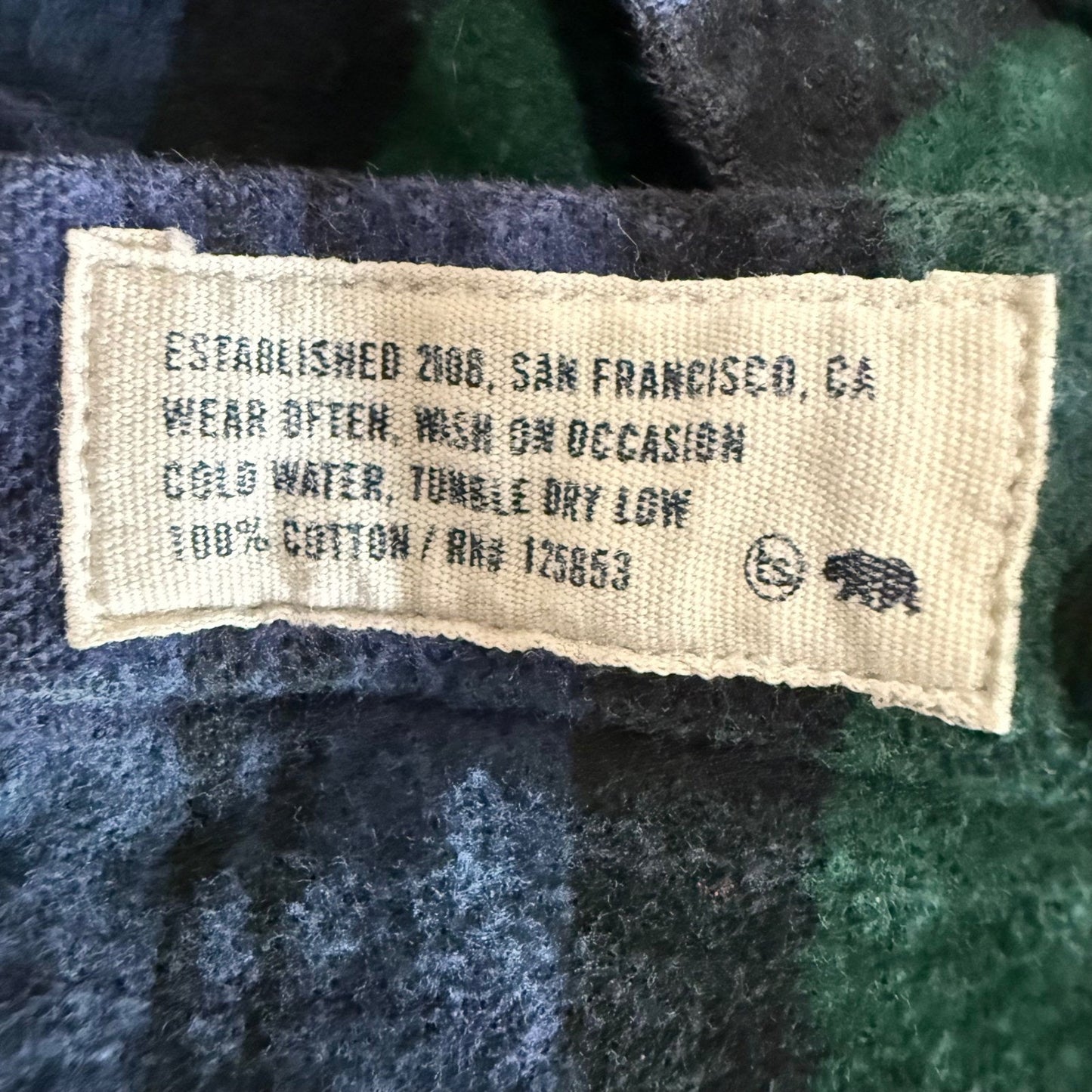 Taylor Stitch Flannel Shirt Mens Size 40 Medium Plaid Long Sleeve Button Up