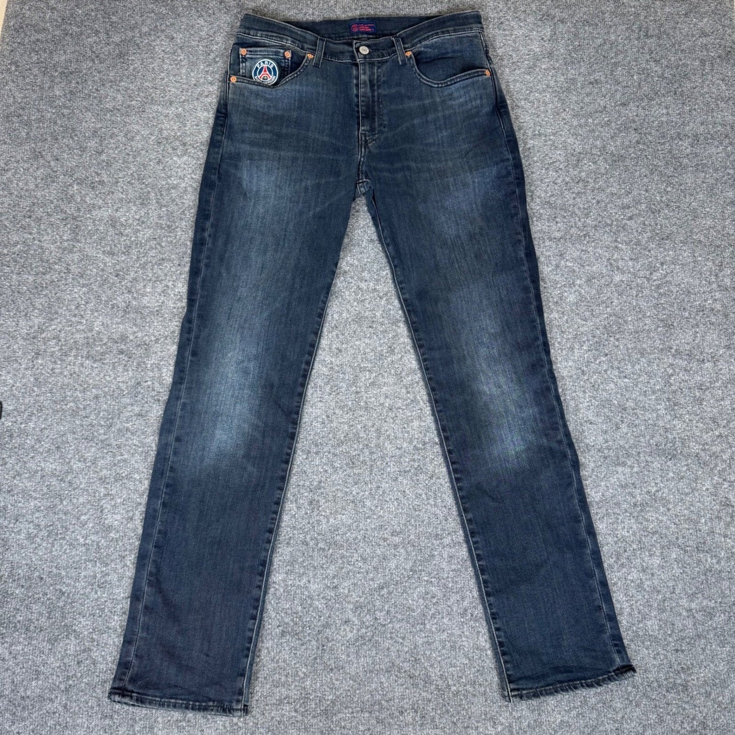 Levi's 511 Big E Jeans Men's 32x32 PSG Paris Saint-Germain Dark Wash Blue Denim