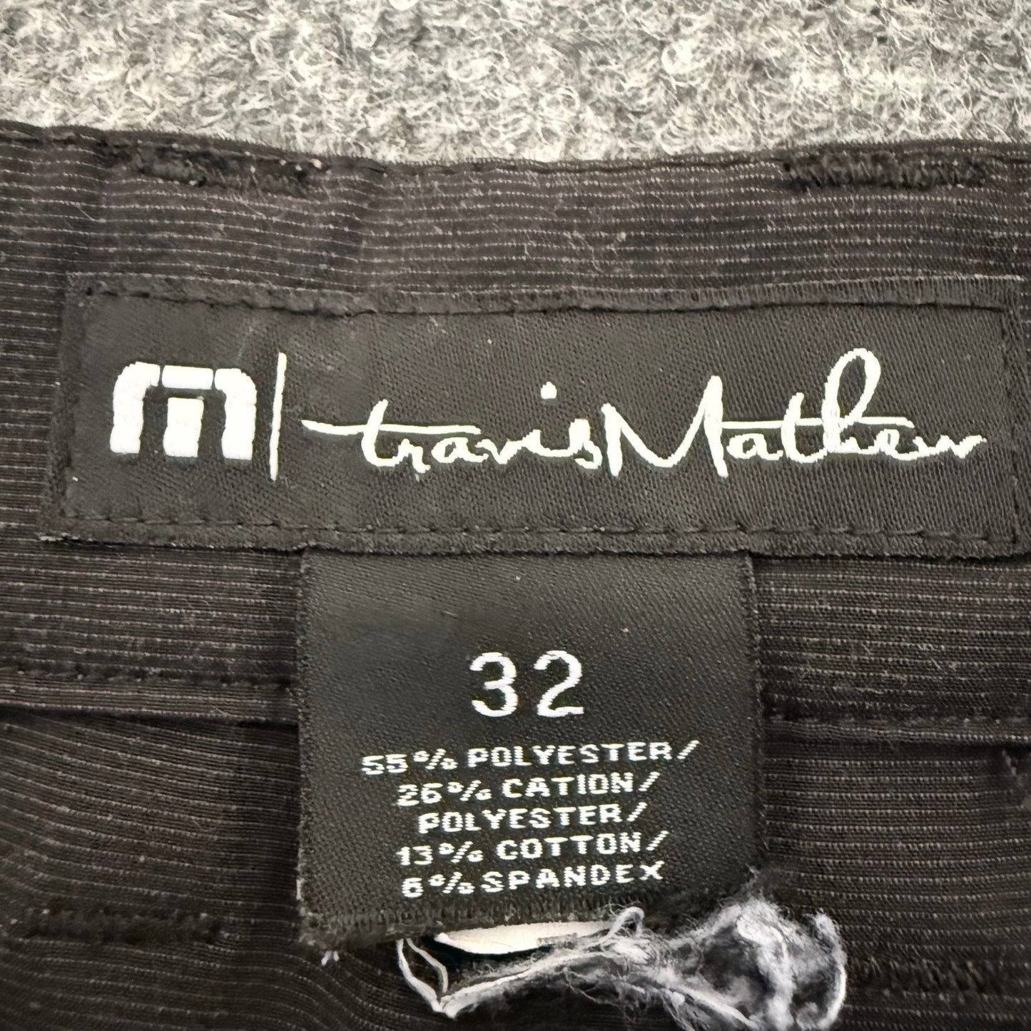 TravisMathew Mens Golf Shorts 32 (33) Black Performance Stretch Casual Athletic