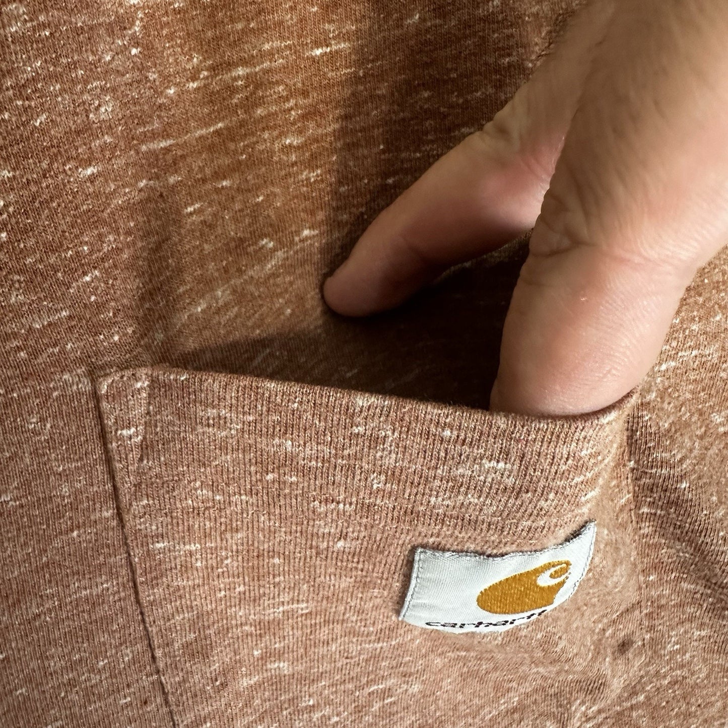 Carhartt Shirt Mens XL Rust Heathered Relaxed Fit Short Sleeve Crew Neck Work