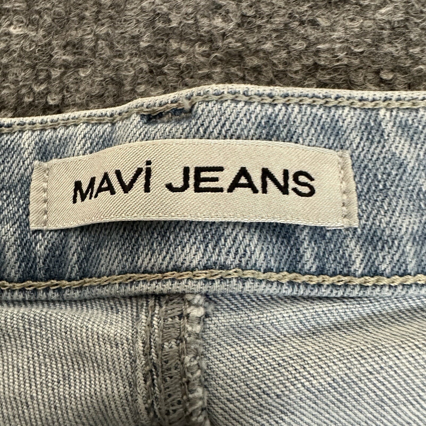 Mavi Jeans James Skinny Mens 37x27.5 Blue Denim Pants Light Wash Casual Mid Rise
