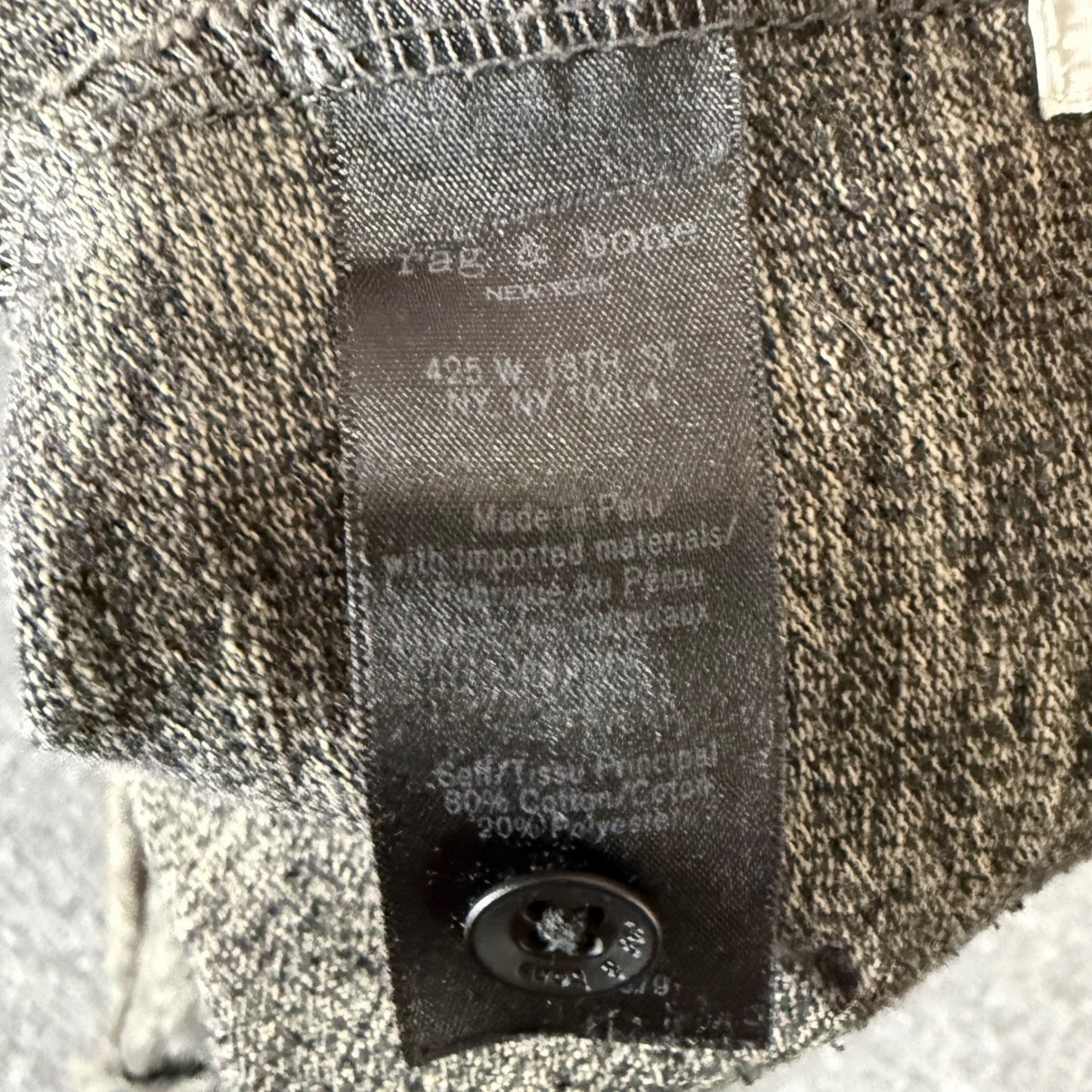 Rag & Bone Polo Shirt Men Large Gray Short Sleeve Casual Standard Issue Designer