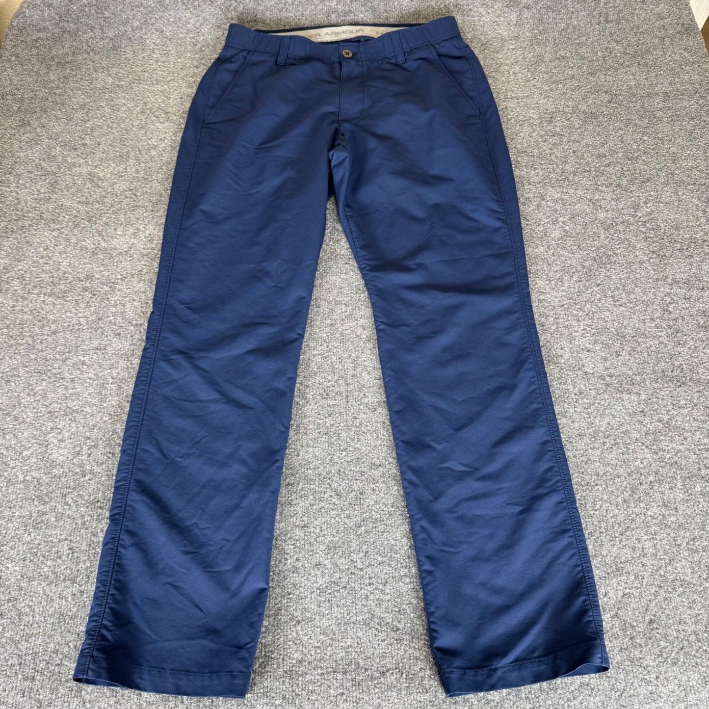 Under Armour Golf Pants Mens 32x32 Blue Performance Casual Chino Stretch