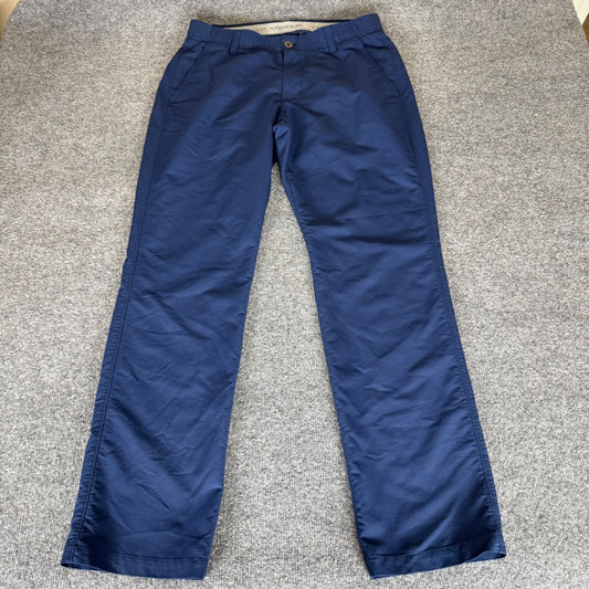Under Armour Golf Pants Mens 32x32 Blue Performance Casual Chino Stretch