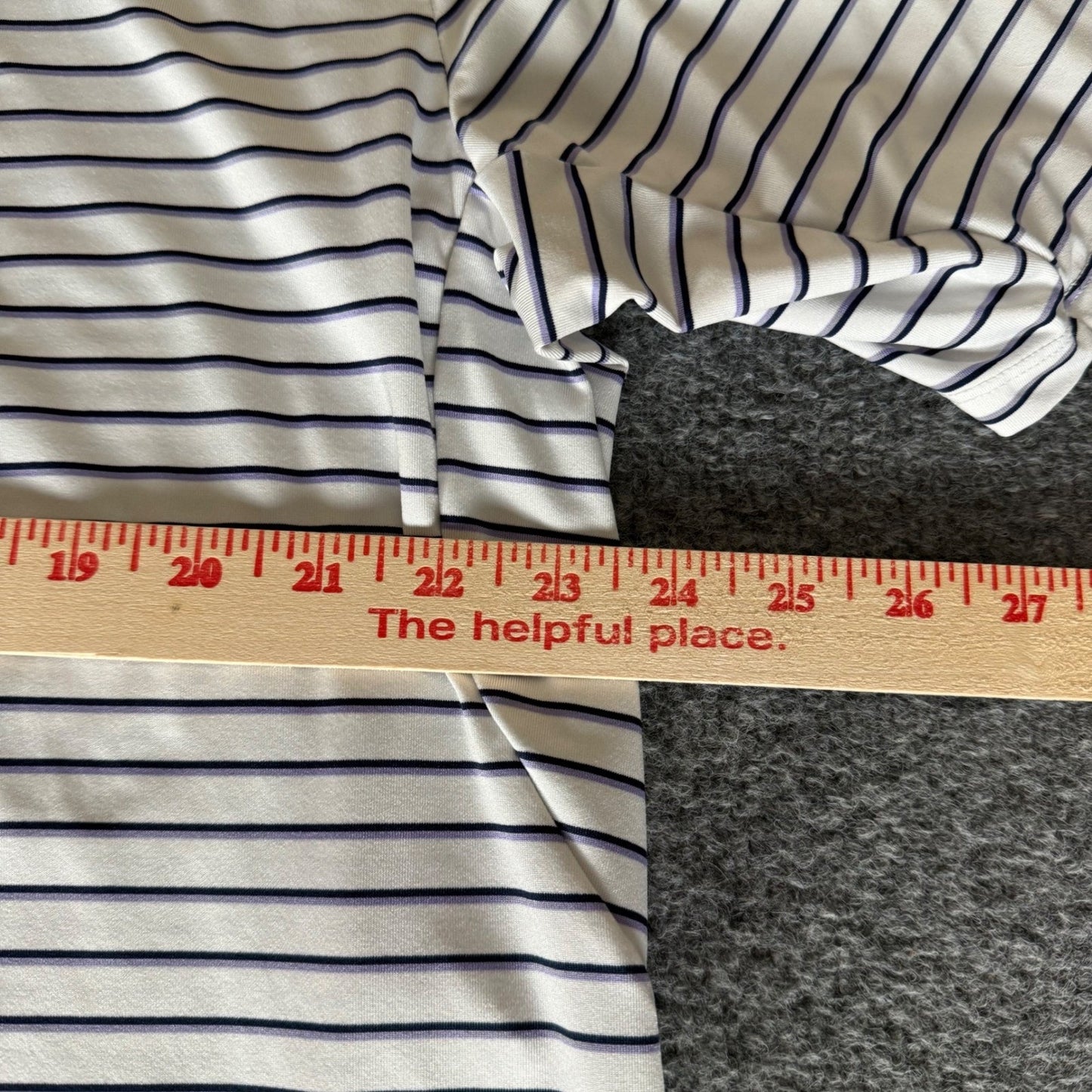 KJUS Polo Shirt Mens 2XL Performance Golf Striped Short Sleeve Moisture Wicking