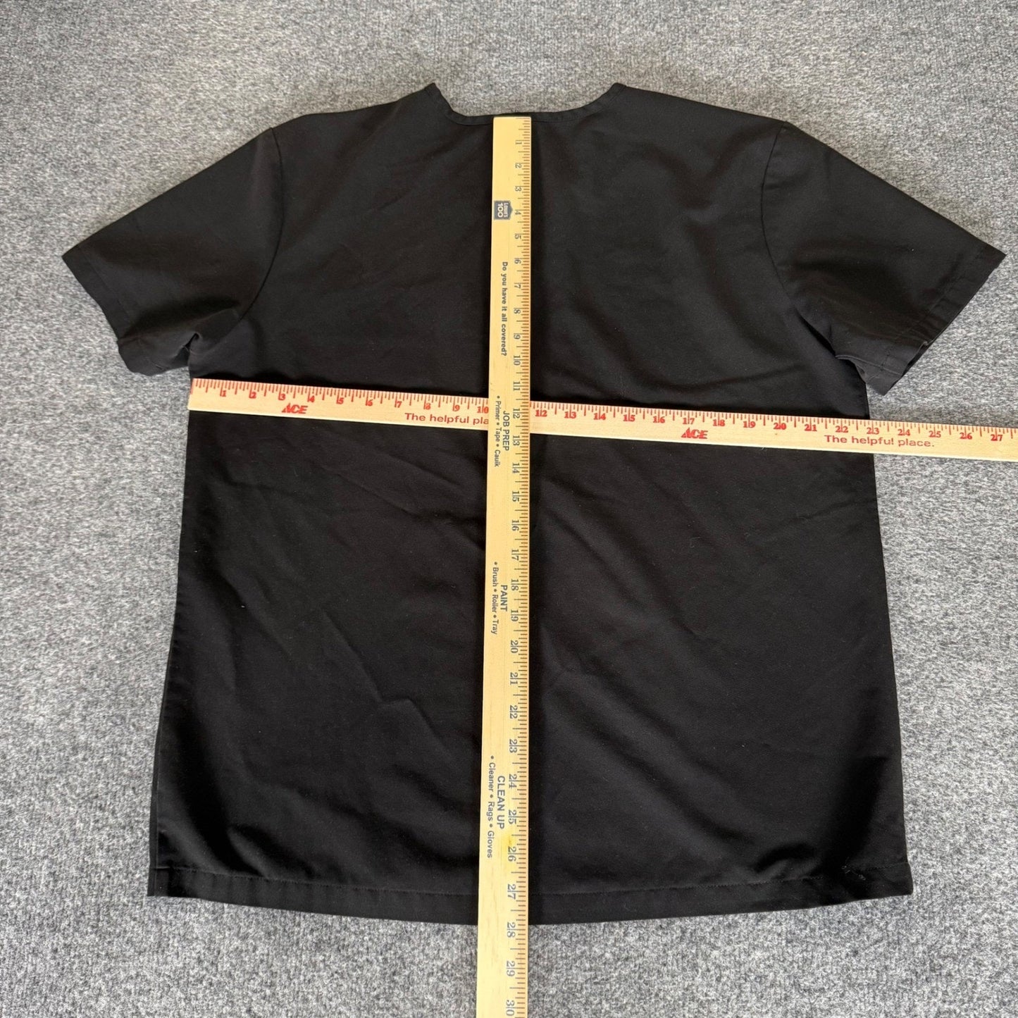 FIGS Leon Three-Pocket Scrub Top Mens Large Black Medical Nursing Clinic Uniform