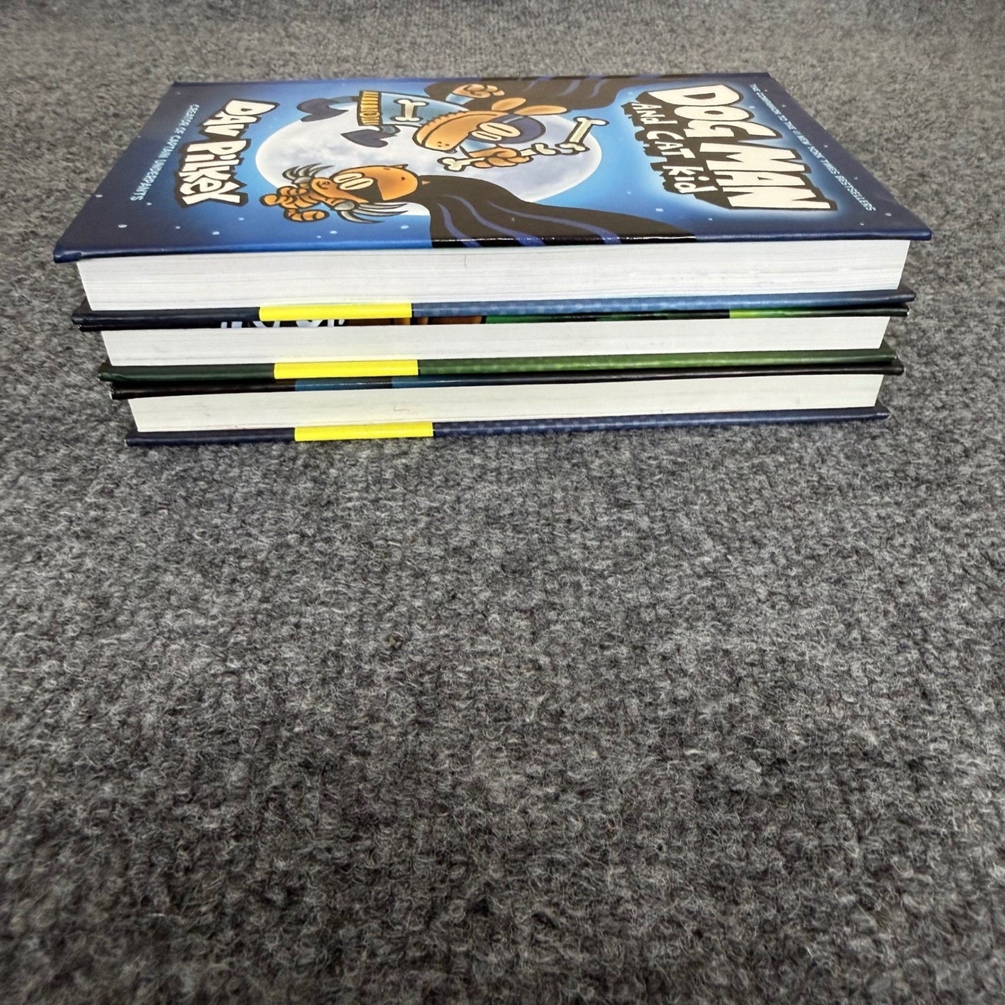Dog Man Book Set Dav Pilkey Unleashed Cat Kid Childrens Graphic Novels Hardcover