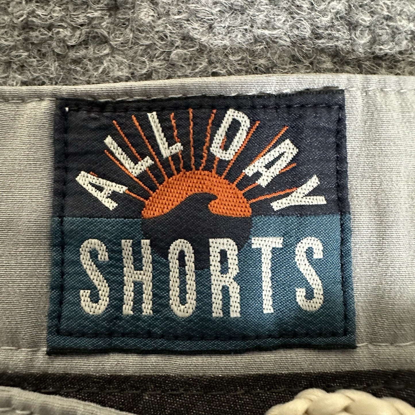 Faherty All Day Shorts Mens 38 (40) Grey Chino Drawstring Casual 9" Golf Adult