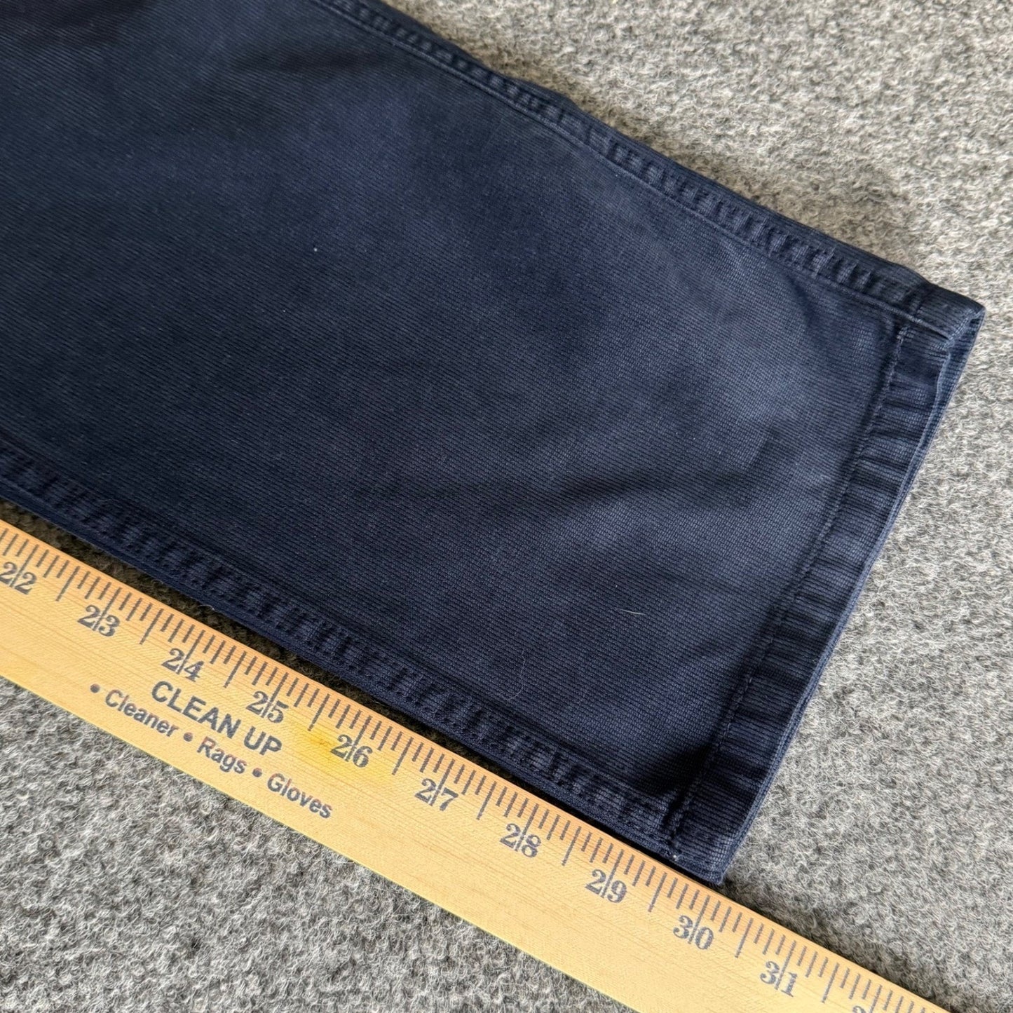 Bonobos Corduroy Pants Mens 32x30 Navy Blue Slim Straight Casual Stretch Comfort