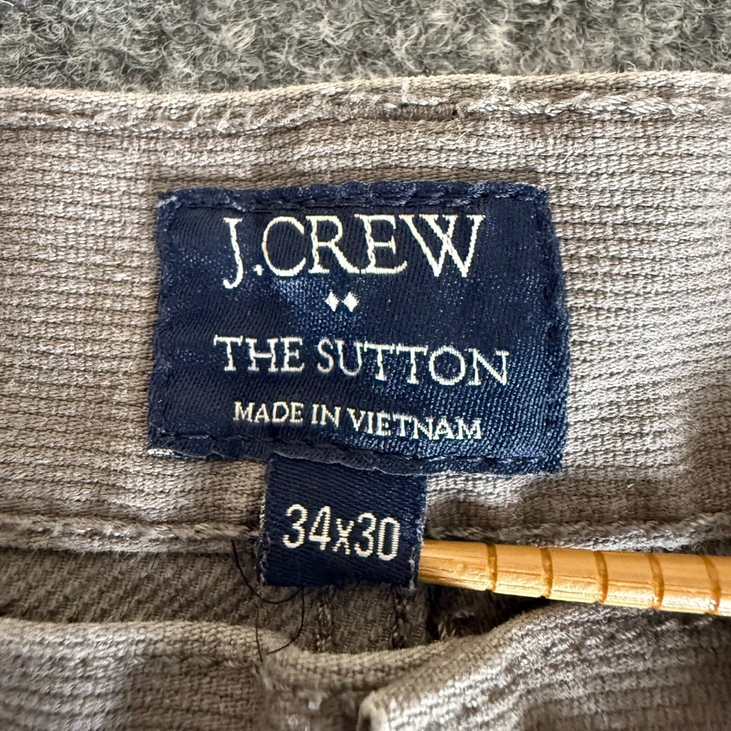 J.Crew The Sutton Corduroy Pants Straight Fit Casual Everyday Mens 34x30 (36x29)