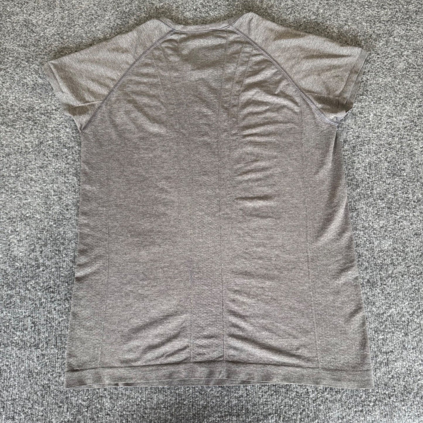 Spanx Active T-Shirt Womens XL Gray Athletic Workout Top Short Sleeve Gym