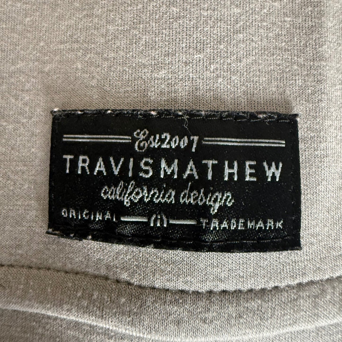 TravisMathew Wanderlust Mens Gray 1/4 Zip Pullover Performance Sweatshirt Large