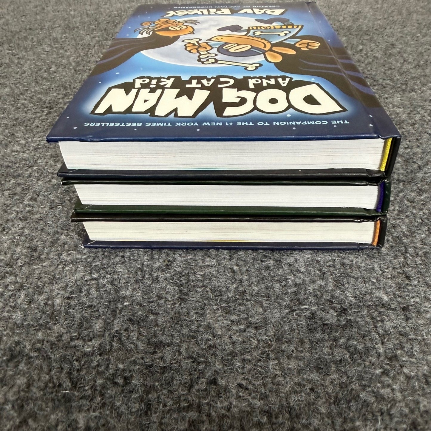 Dog Man Book Set Dav Pilkey Unleashed Cat Kid Childrens Graphic Novels Hardcover
