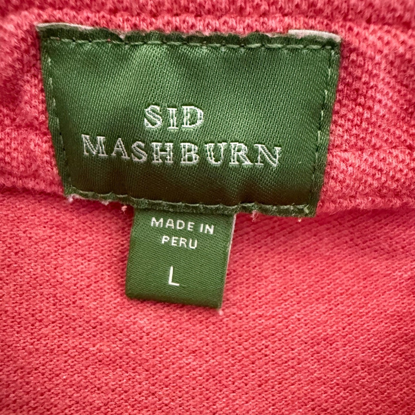 Sid Mashburn Polo Shirt Mens Large Pale Pink Pima Cotton Luxury Casual Knit Top