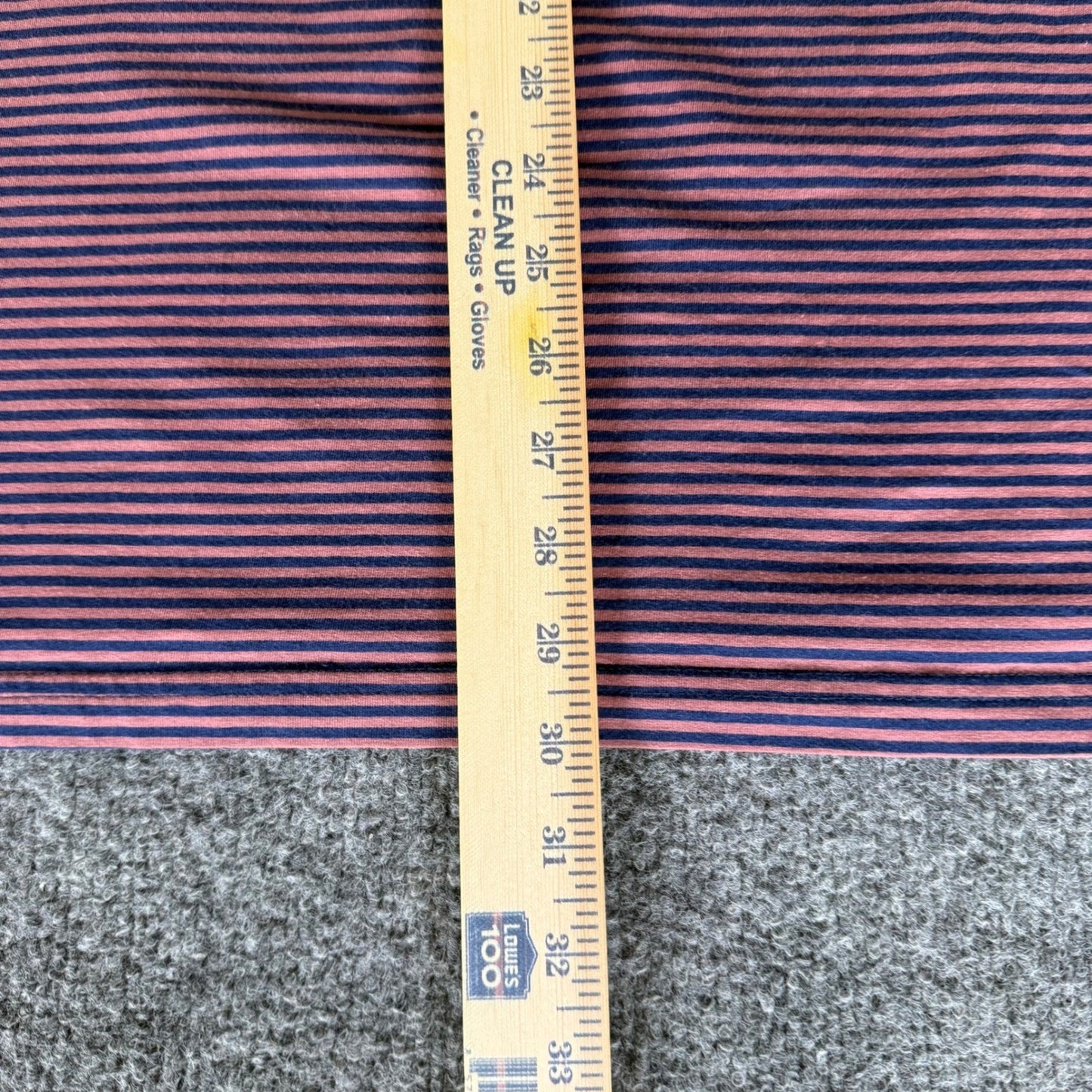 Criquet Polo Shirt Mens Large Navy Red Stripe Pima Cotton Casual Golf Preppy