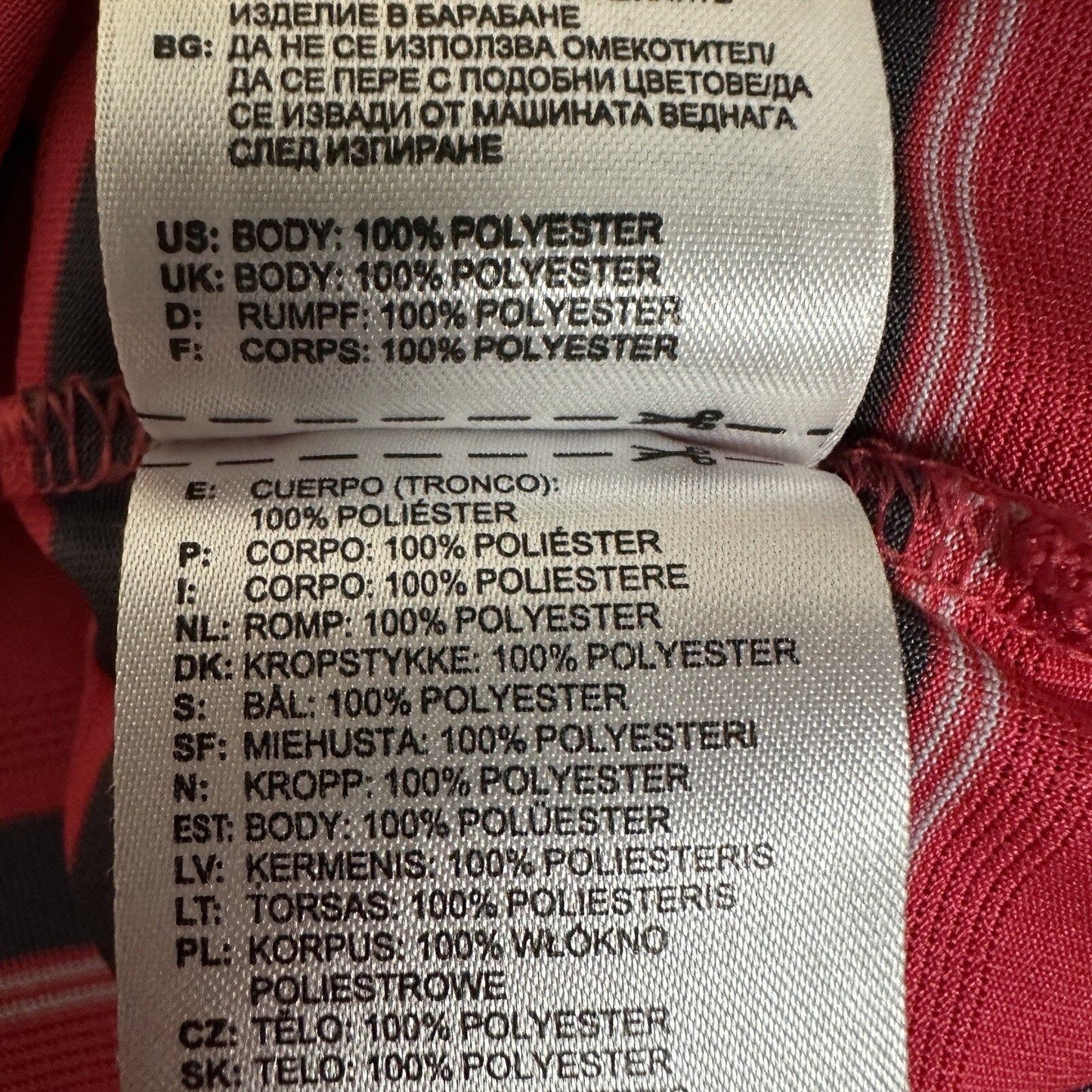 Adidas Shirt Men XL Red Grey Polo Striped Climalite Short Sleeve Polyester Adult