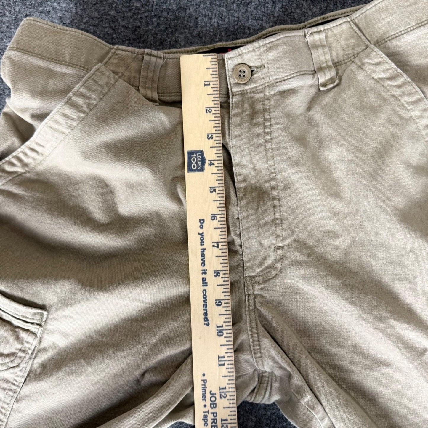 Wrangler ATG All Terrain Gear Mens Cargo Pant Beige 34x30 Outdoor Hiking Utility