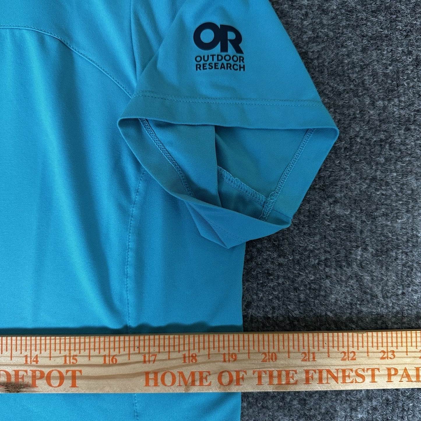 Outdoor Research Shirt Men's Medium Blue Lightweight Hiking Breathable Gorpcore