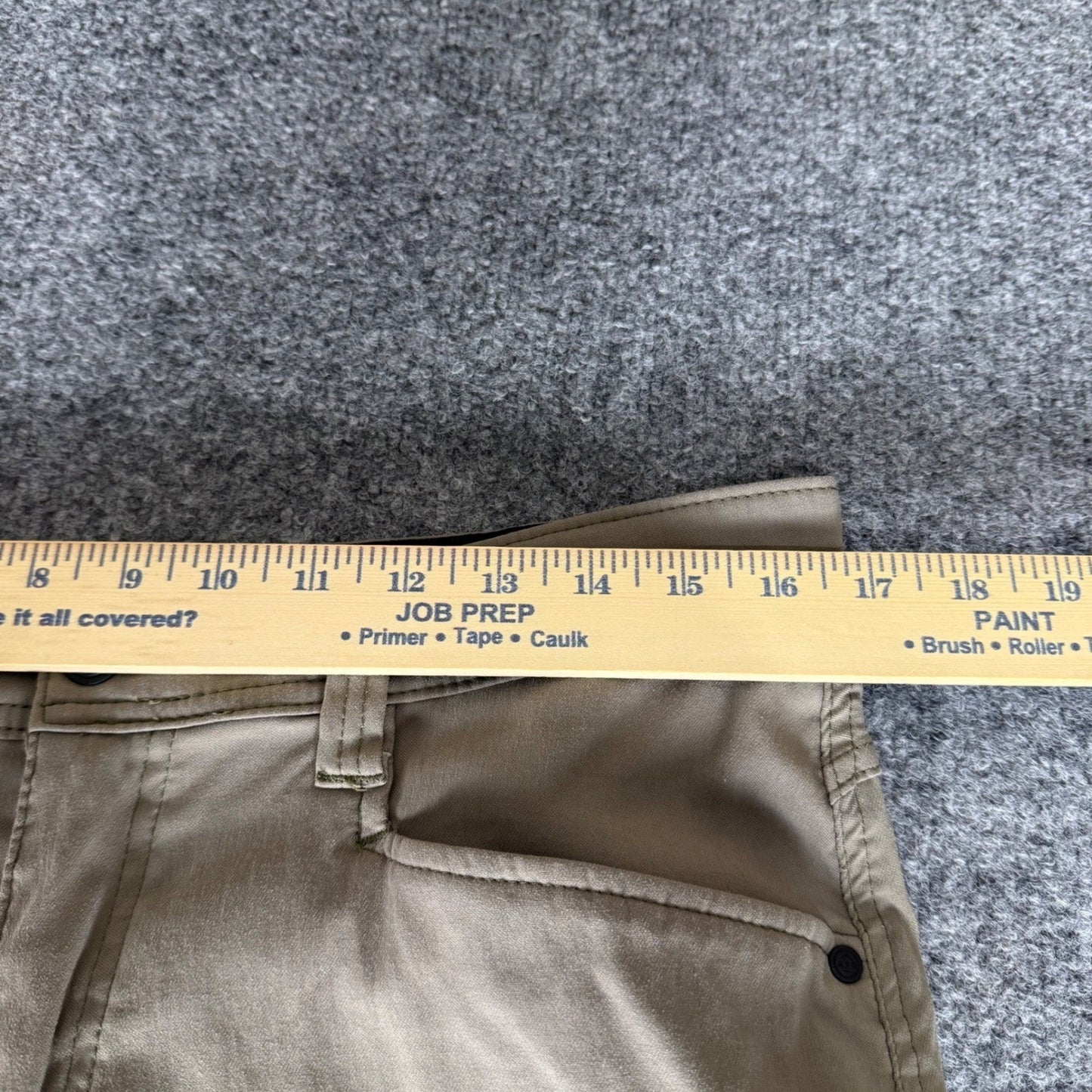 Wrangler ATG Mens 34x32 Tan All Terrain Gear Pant Outdoor Hiking Utility Stretch