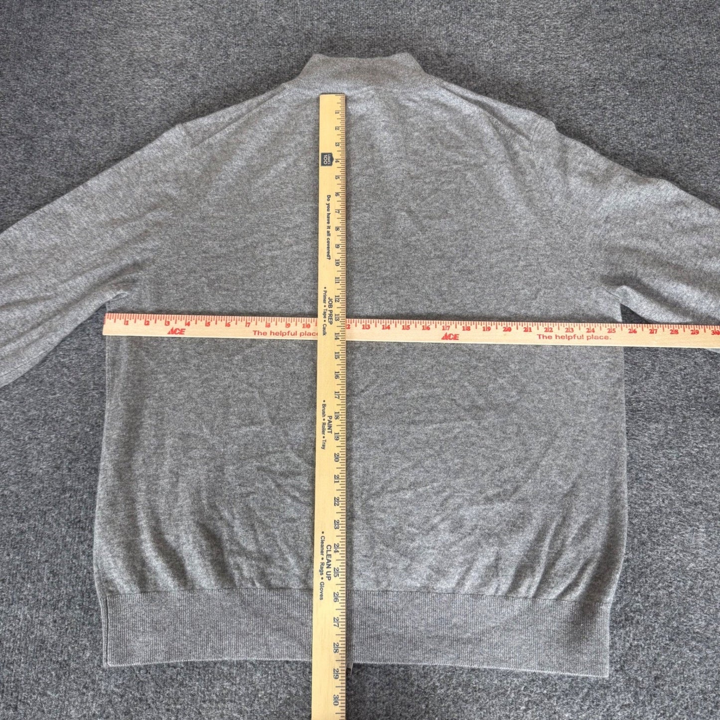 Quince Mens 100% Mongolian Cashmere Full Zip Sweater Heather Grey XXL NWT