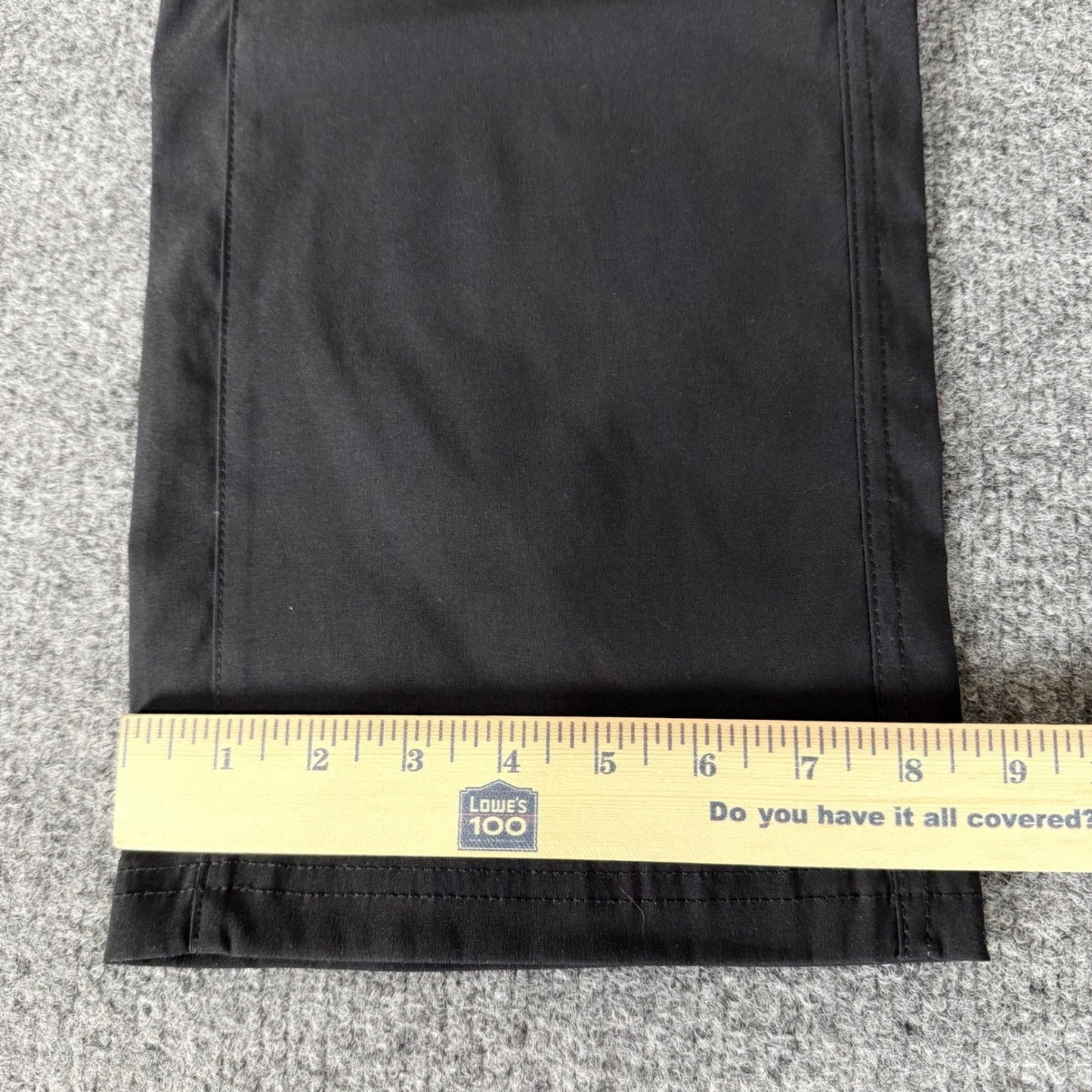 Eddie Bauer Rainier Tech Pants Mens 36x32 Black Cargo Outdoor Hiking Travel