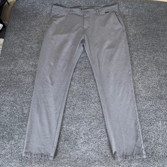 Travis Mathew Men Golf Pant 38 (39x31.5) Gray Performance Chino Stretch Athletic