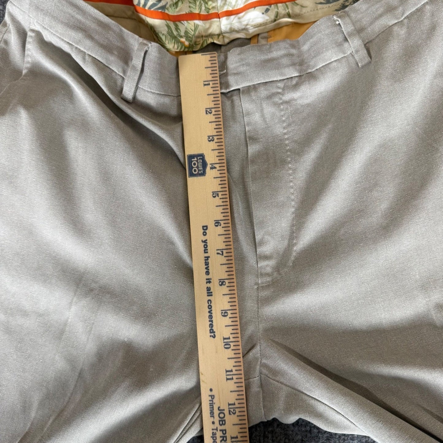 Tommy Bahama Dress Pants Mens 38x32 Beige Silk Blend Soft Casual Comfortable