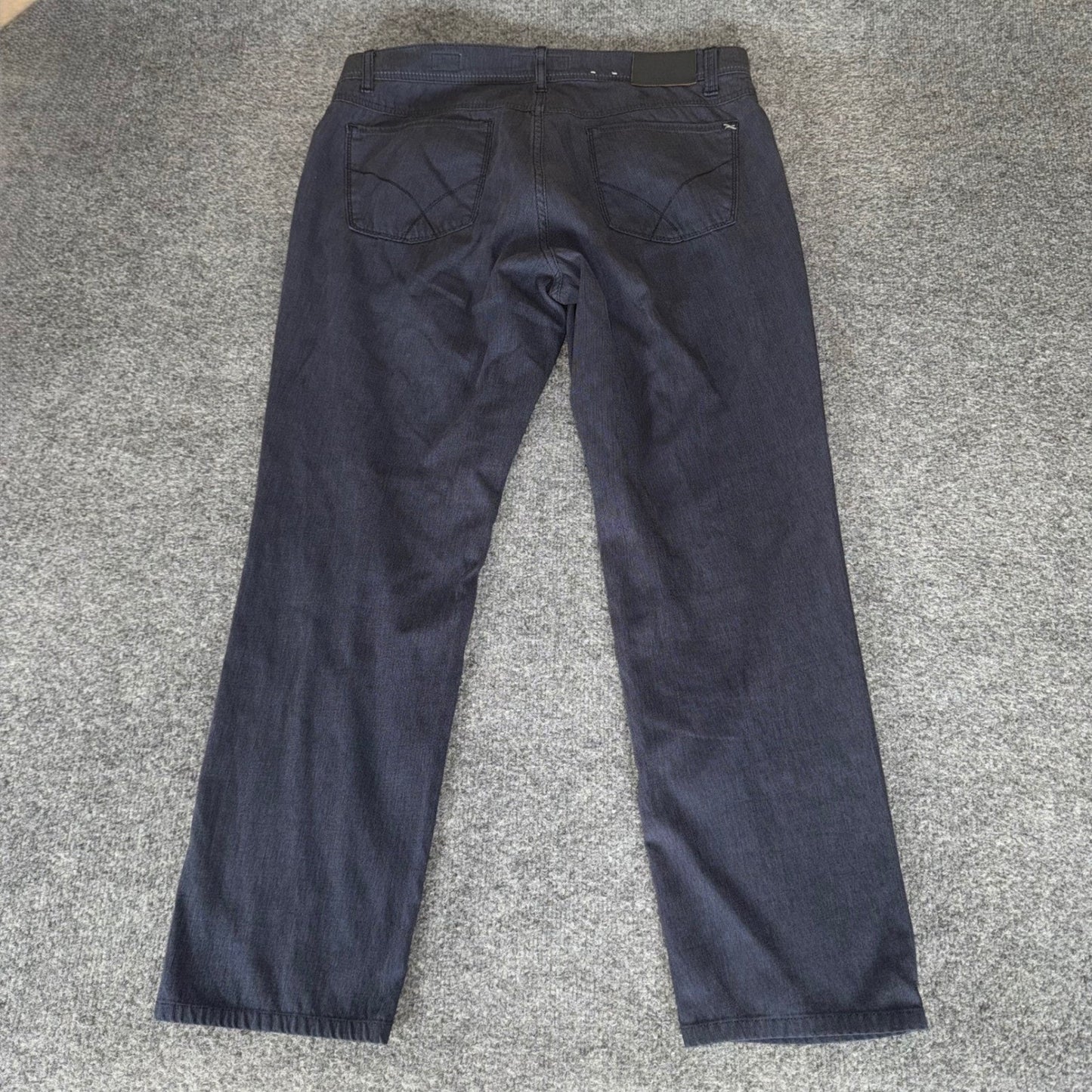 Brax Cooper Fancy Pant Mens 36x29 Blue Casual Stretch Performance Modern Comfort