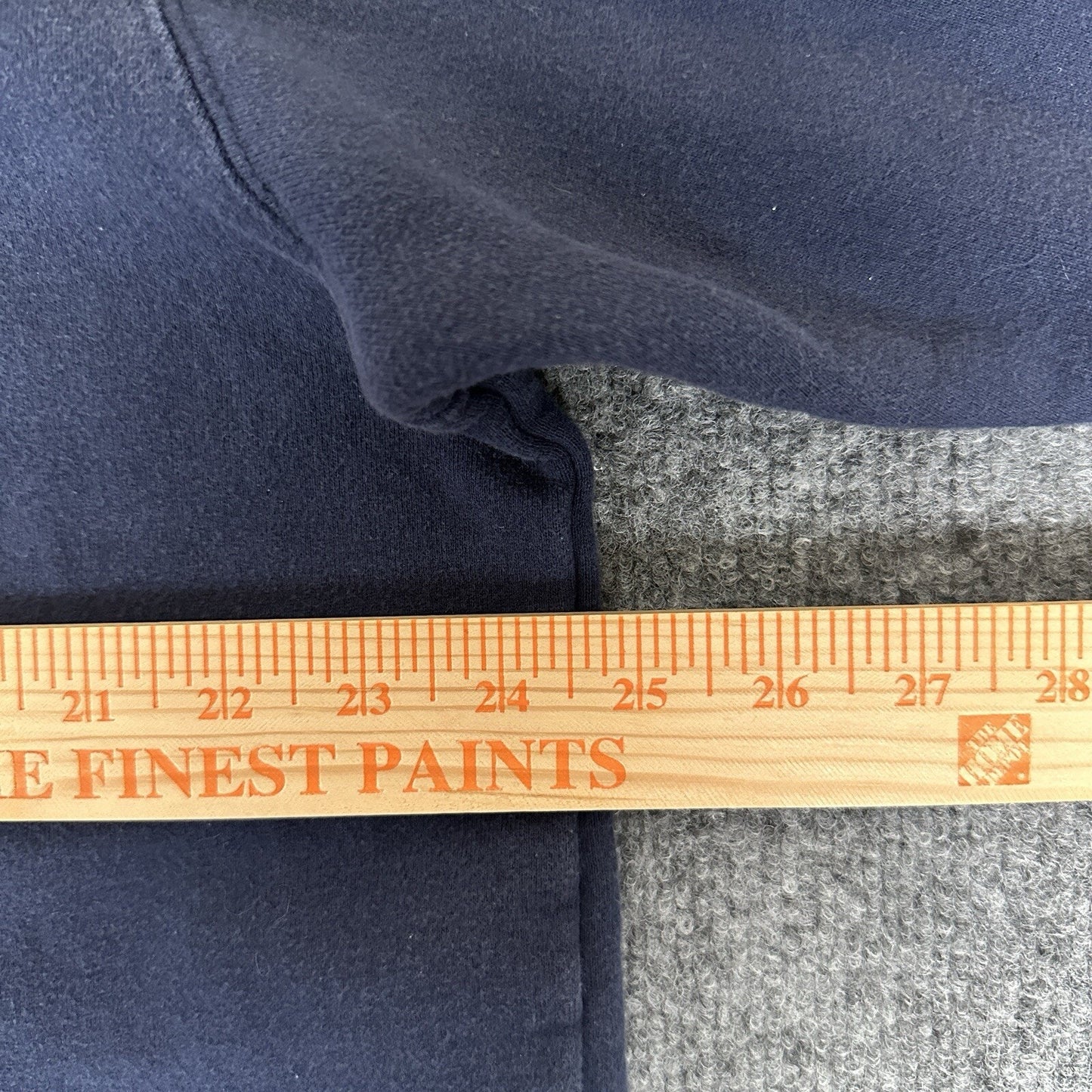 Reebok Sweatshirt Mens XL Blue Pullover 1/4 Zip Athletic Fleece Casual Warm