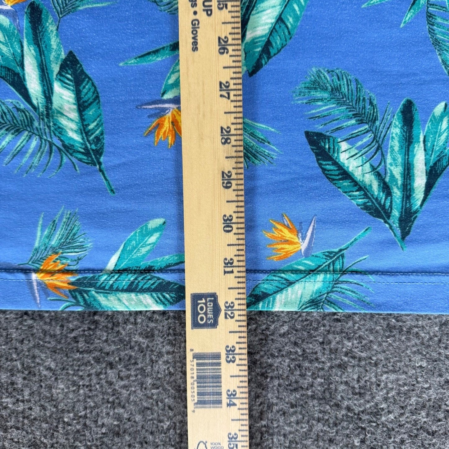 Southern Marsh Mens XL Tropical Bird of Paradise Performance Polo Shirt Blue