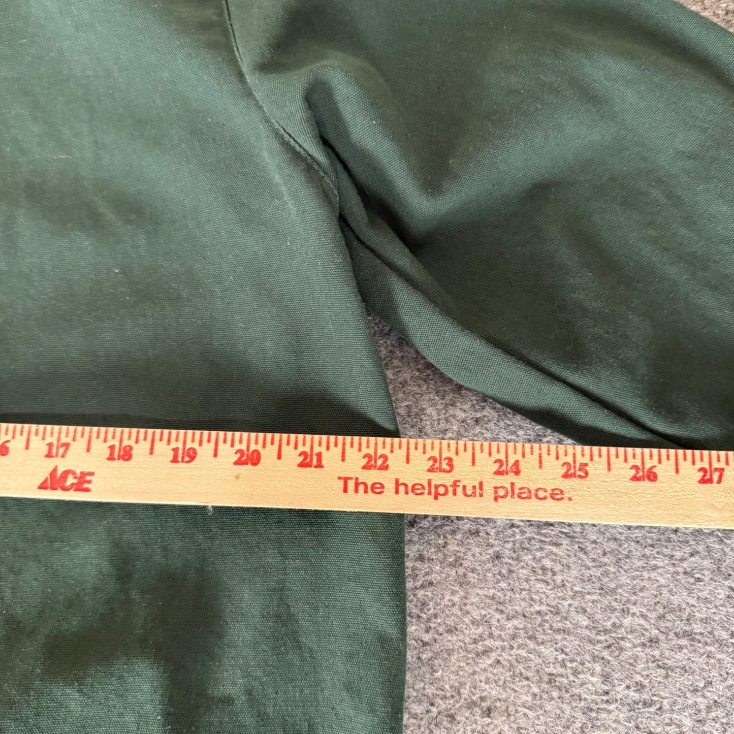 Vans Torrey Snap Front Jacket Mens Medium Green Drawstring Hem Streetwear Skate