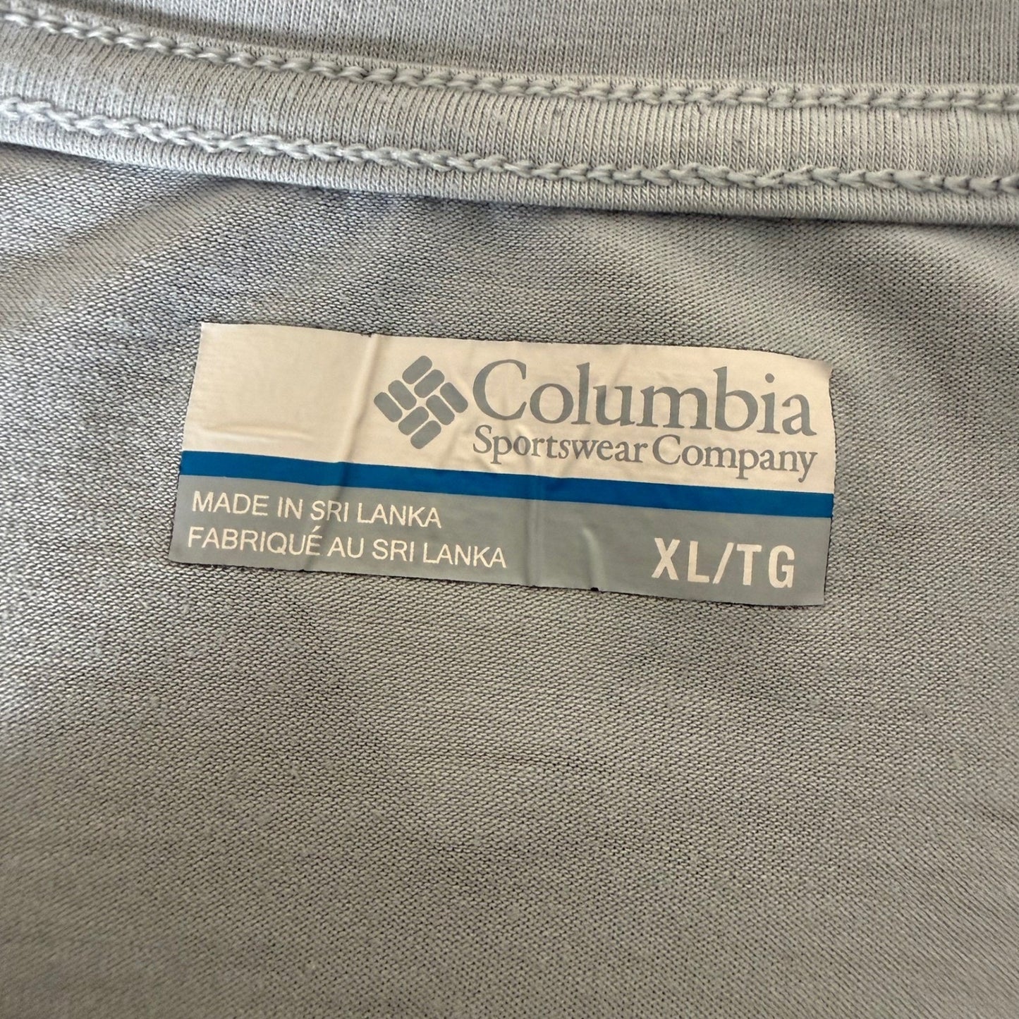 Columbia PFG T-Shirt Mens XL Omni Shade Fishing Flag Fish Graphic Short Sleeve