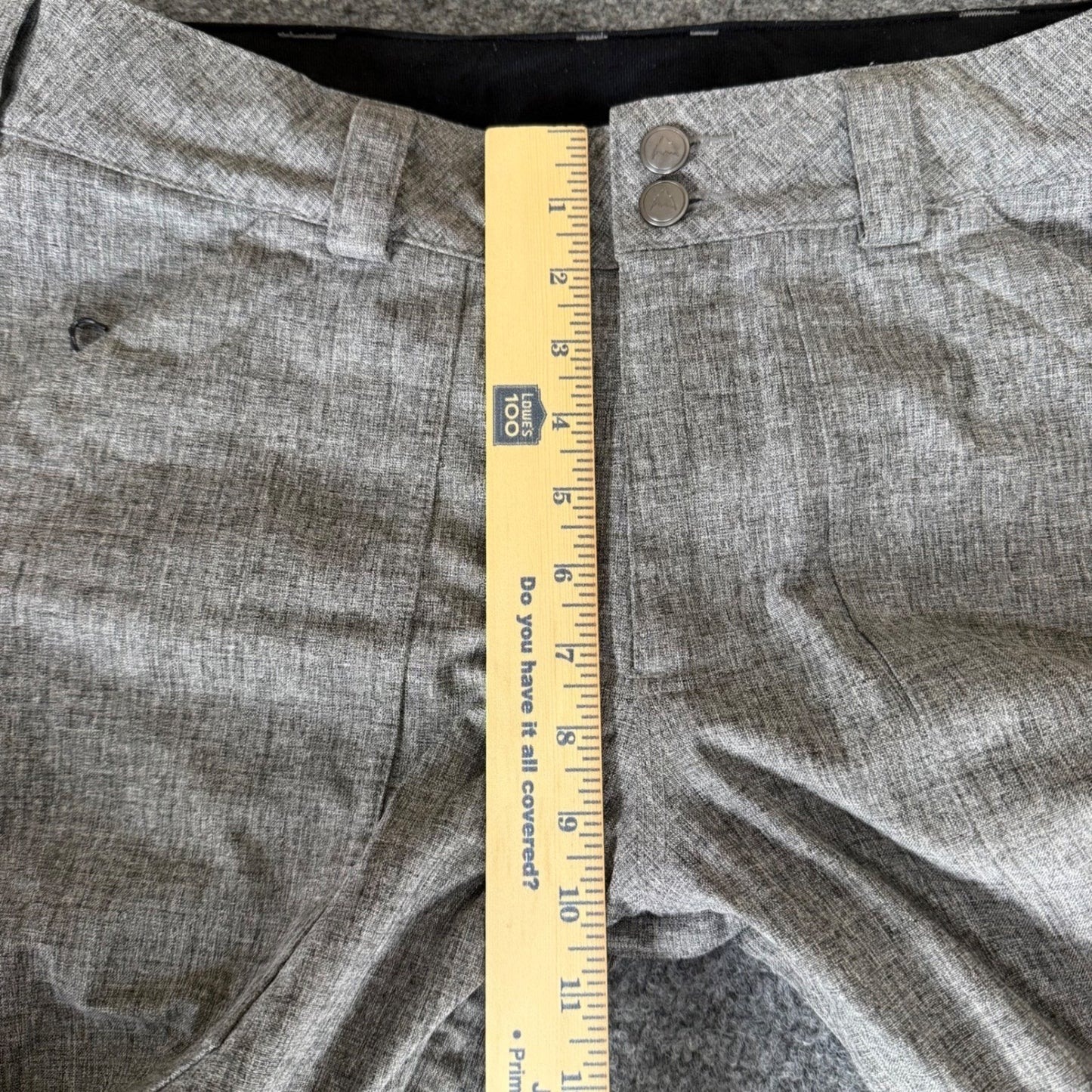 Burton Snowboard Pants Mens Medium 36x32 Gray Heather Waterproof Ski Snow Winter
