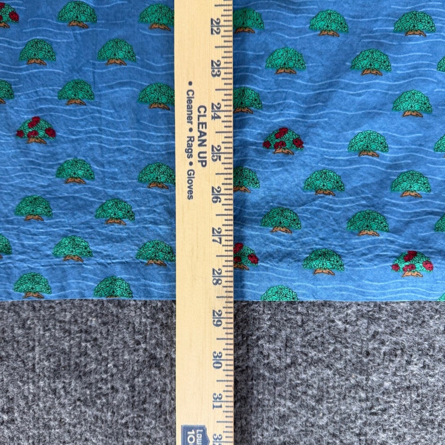 Reyn Spooner Hawaiian Shirt Men XL Blue Egyptian Cotton Tree Print Popover Aloha