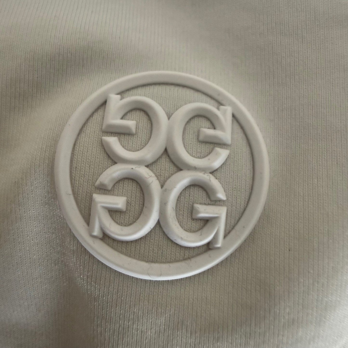 G/FORE Mens Small White Short Sleeve Performance Golf Polo Shirt Stretch Casual