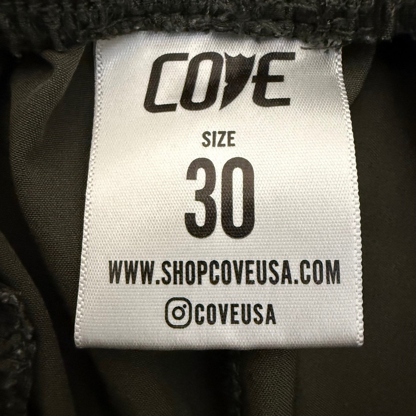 Cove USA Mens Performance Shorts Olive Green Size 30 Casual Outdoor Stretch
