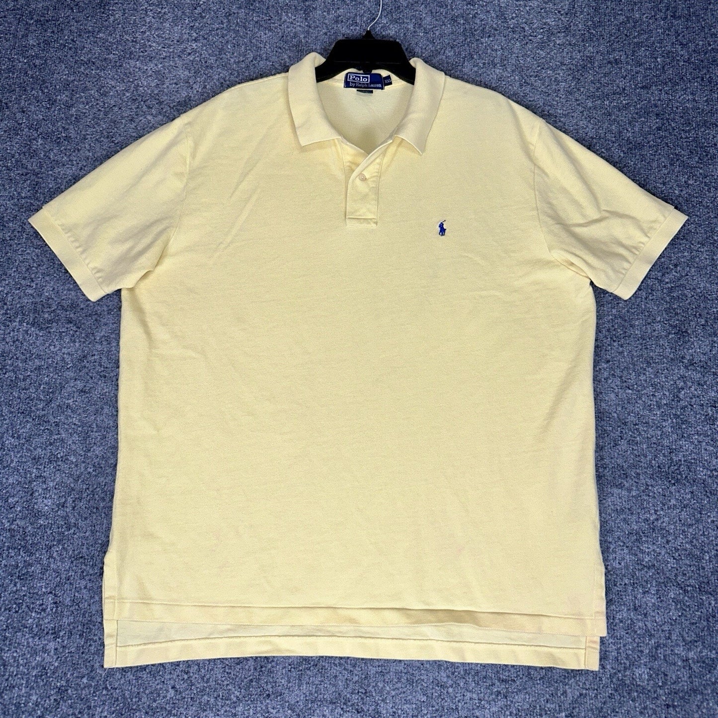 Polo Ralph Lauren Shirt Mens 2XL Yellow Polo Short Sleeve Cotton Casual Adult