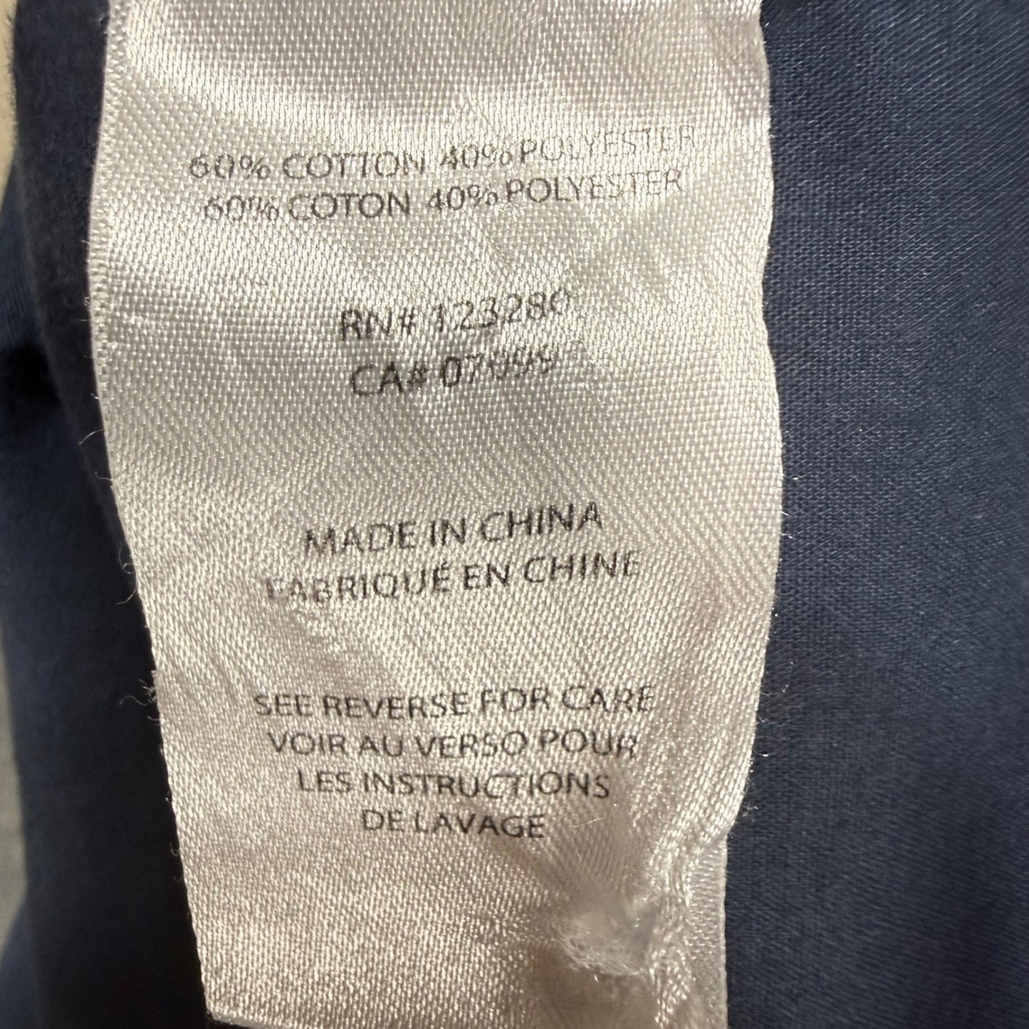 Travis Mathew Shirt Men Large Navy Blue Tropical Parrot Pineapple Button Up Golf