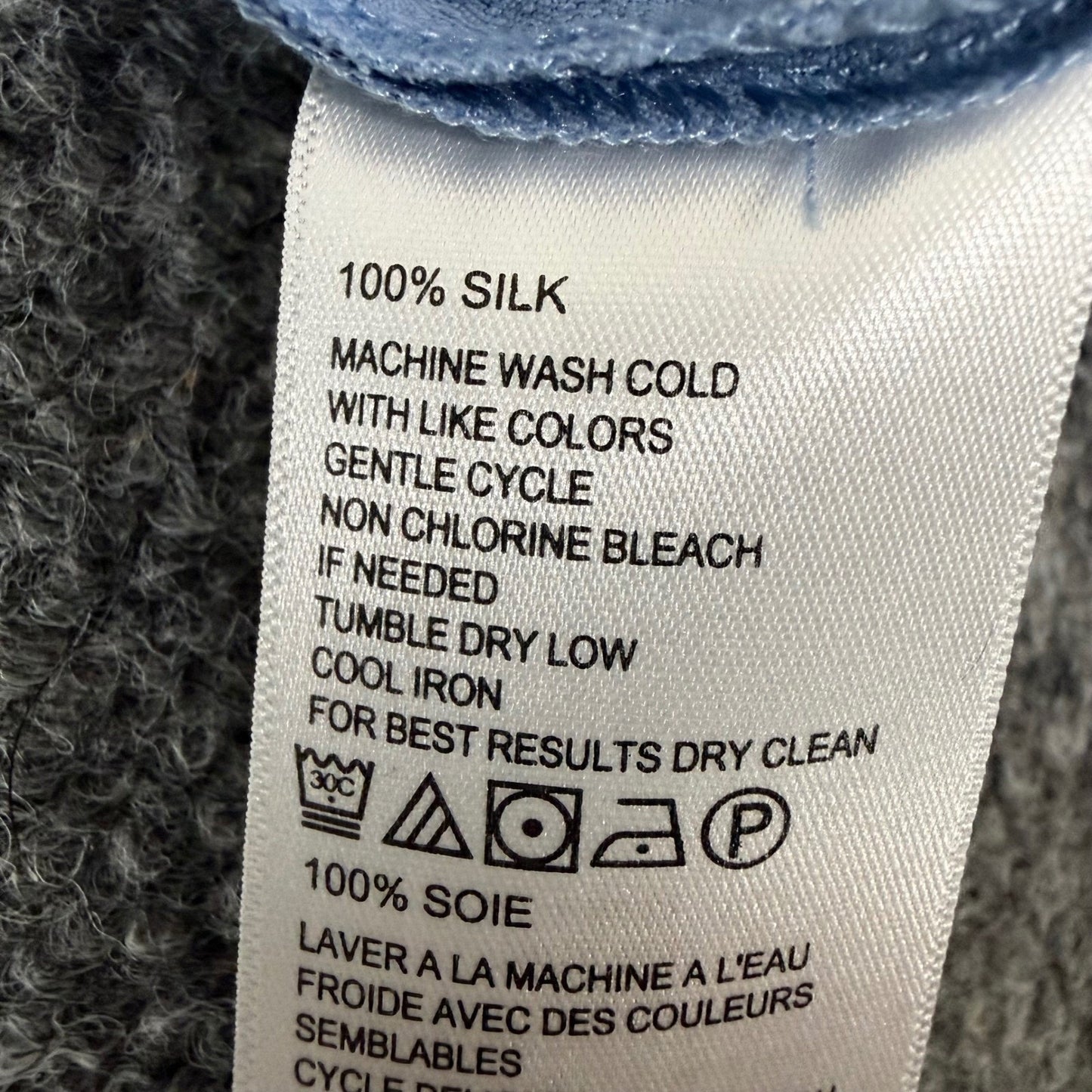 Tommy Bahama Mens Large Blue Silk Camp Shirt Floral Short Sleeve Hawaiian Resort